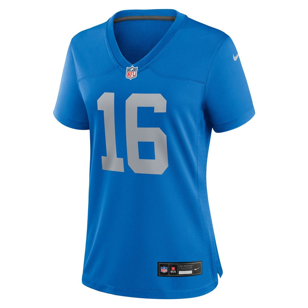 Jared Goff Detroit Lions Nike Women's Alternate Game Jersey - Blue Official NFL Team Apparel Football Fan Gear