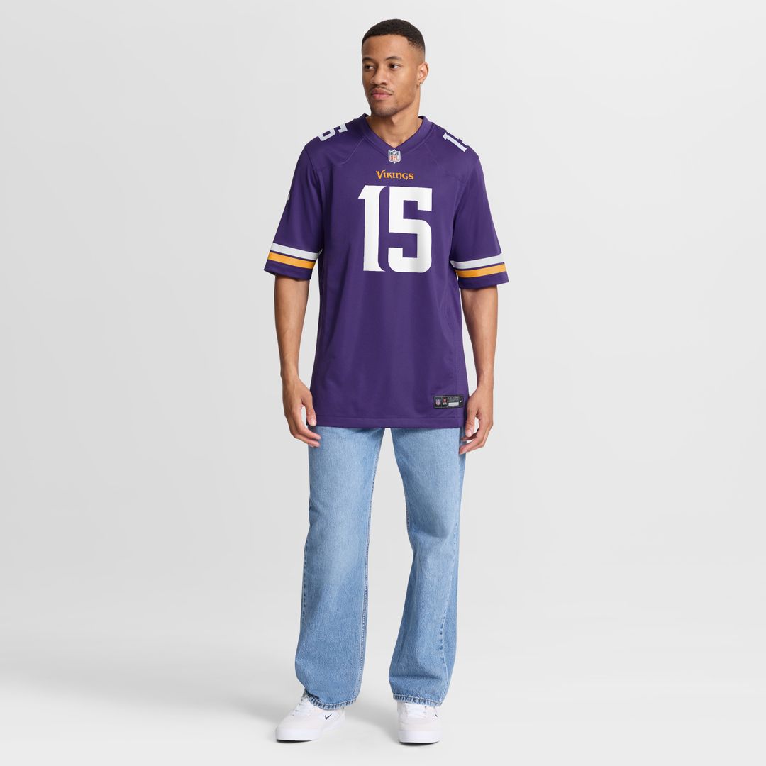 Dallas Turner Minnesota Vikings Nike Game Jersey - Purple Official NFL Team Apparel Football Fan Gear