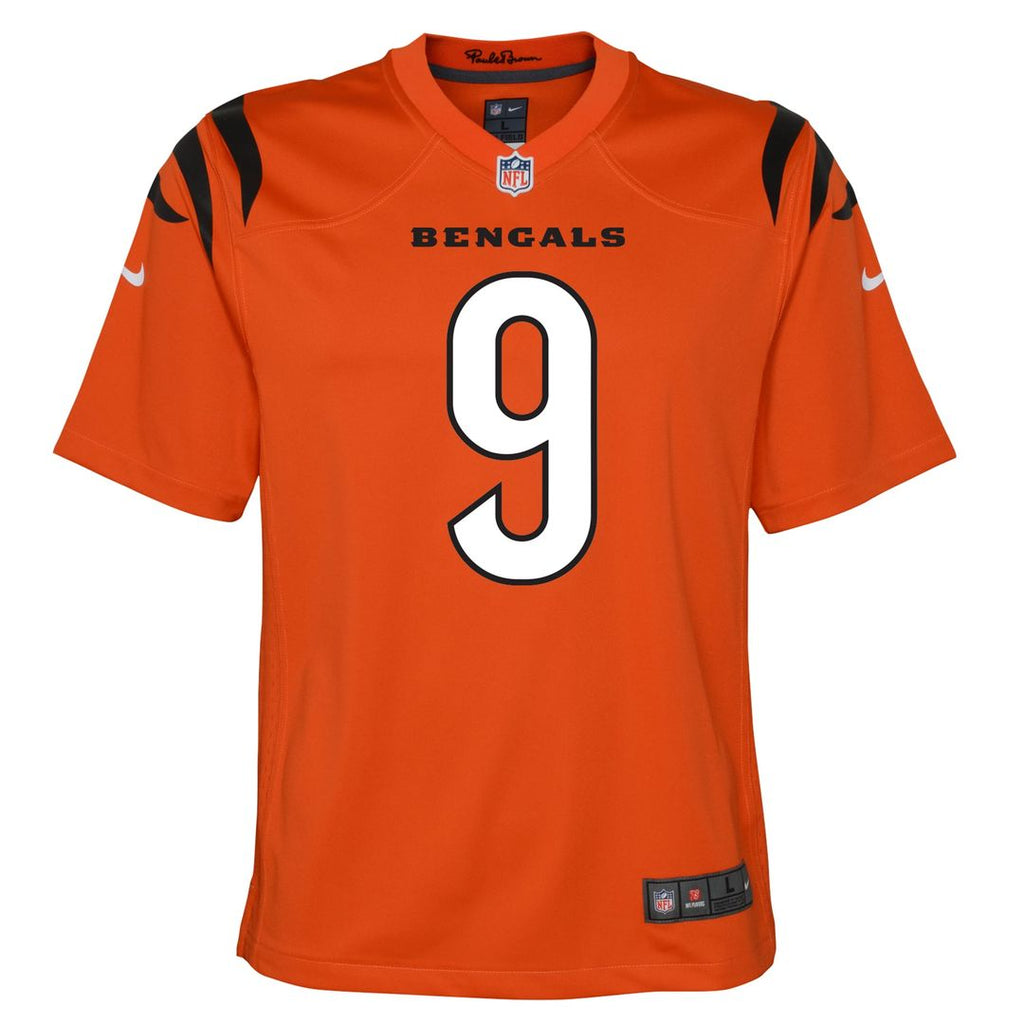 Joe Burrow Cincinnati Bengals Nike Youth Game Jersey - Black Official NFL Team Apparel Football Fan Gear