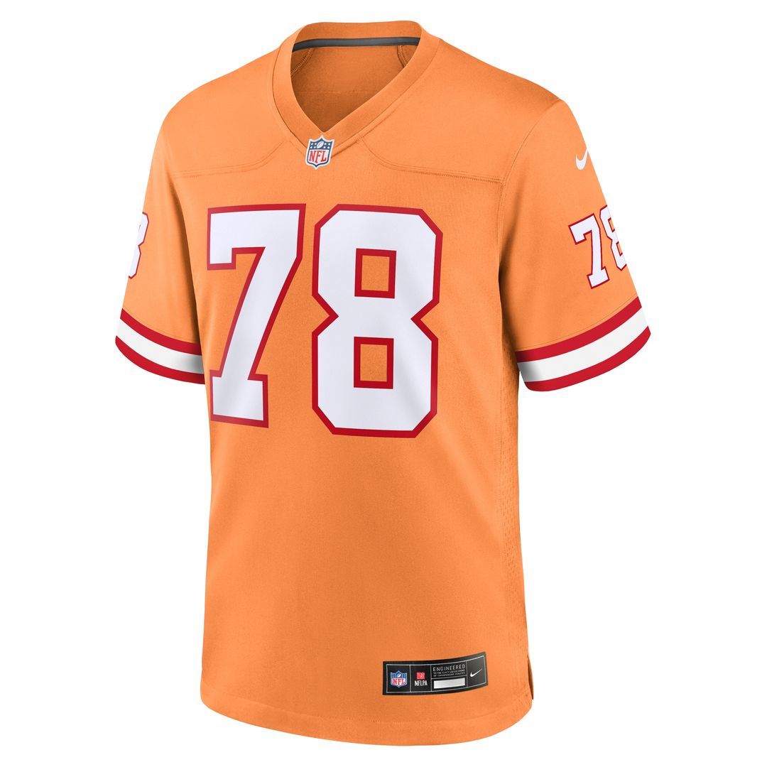 Tristan Wirfs Tampa Bay Buccaneers Nike Alternate Game Jersey - Orange Official NFL Team Apparel Football Fan Gear