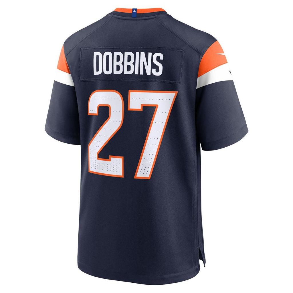 J.K. Dobbins Denver Broncos Nike Alternate Game Jersey - Navy Official NFL Team Apparel Football Fan Gear