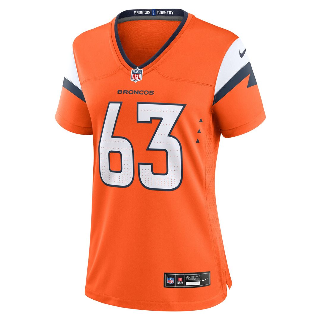 Alex Palczewski Denver Broncos Nike Women's Team Game Jersey - Orange Official NFL Team Apparel Football Fan Gear