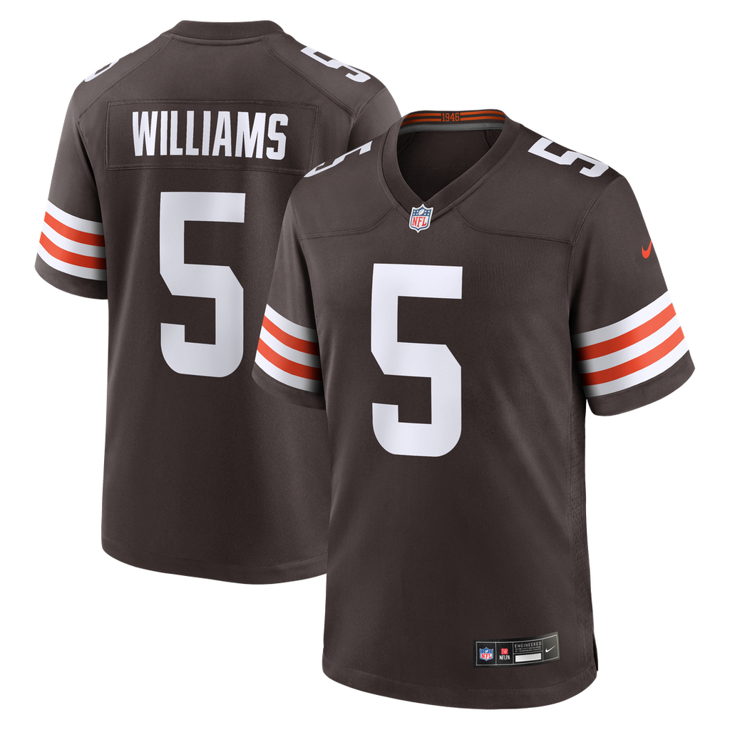 Quincy Williams Cleveland Browns Nike Team Game Jersey - Brown Official NFL Team Apparel Football Fan Gear