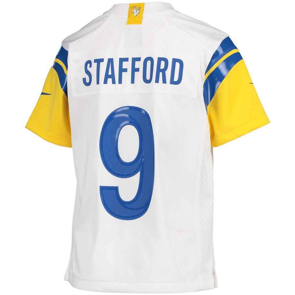 Matthew Stafford Los Angeles Rams Nike Youth Game Jersey - White Official NFL Team Apparel Football Fan Gear