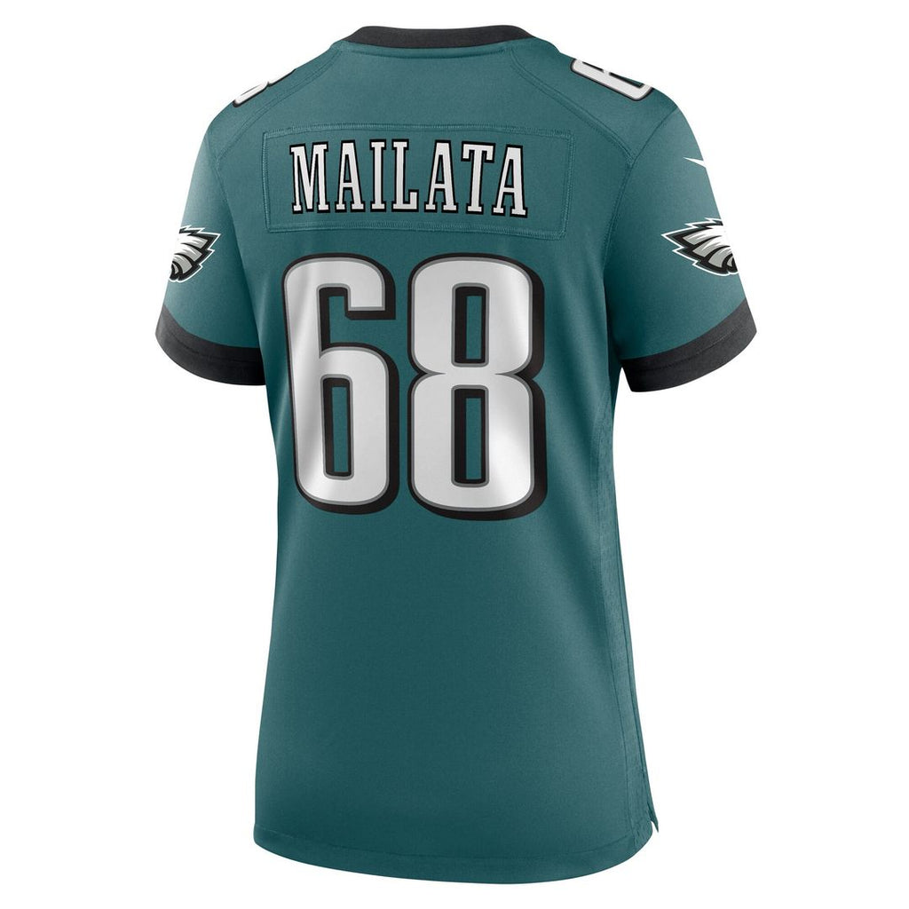 Jordan Mailata Philadelphia Eagles Nike Women's Team Game Jersey - Midnight Green Official NFL Team Apparel Football Fan Gear