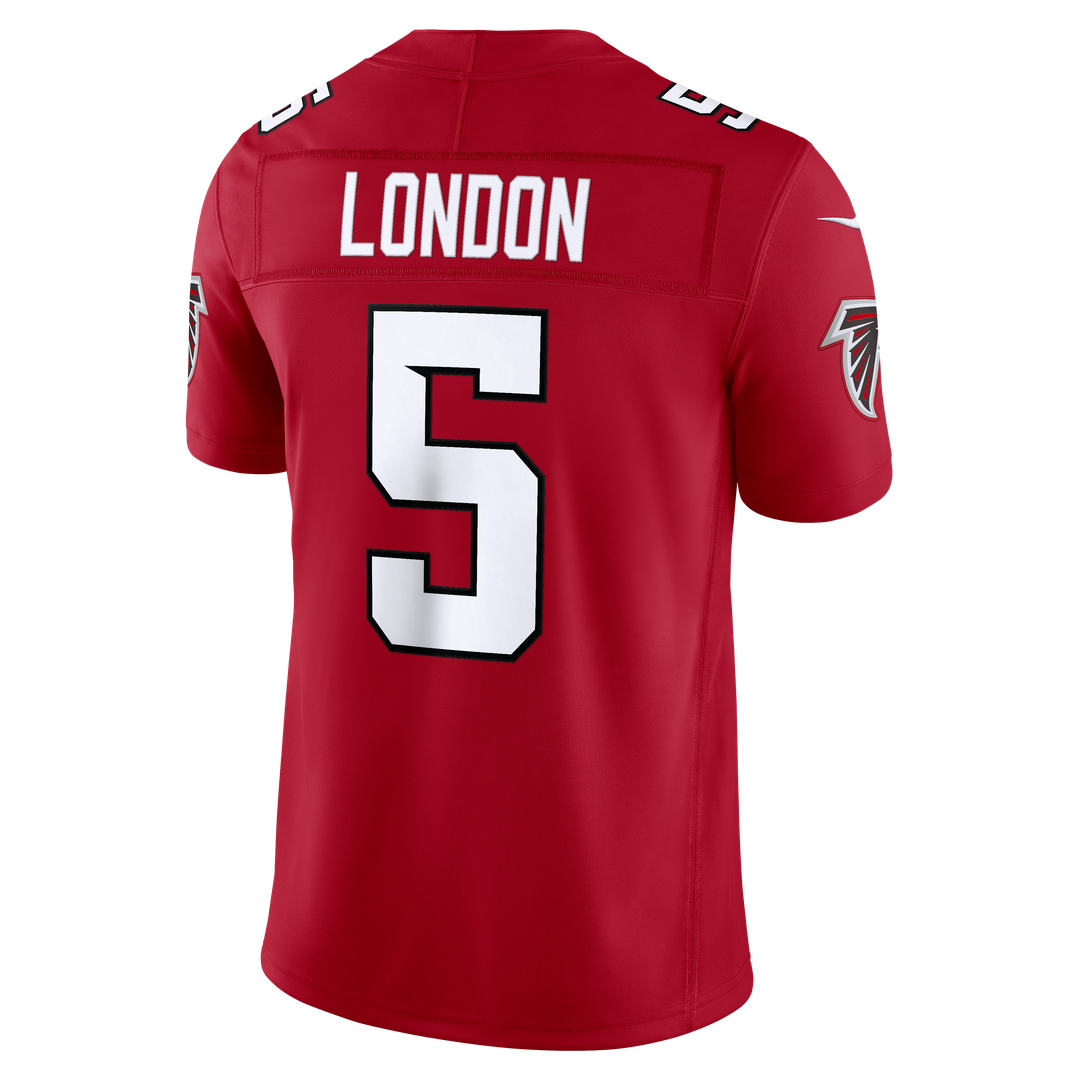 Drake London Atlanta Falcons Nike Vapor F.U.S.E. Stitched Limited Jersey - Red Official NFL Team Apparel Football Fan Gear