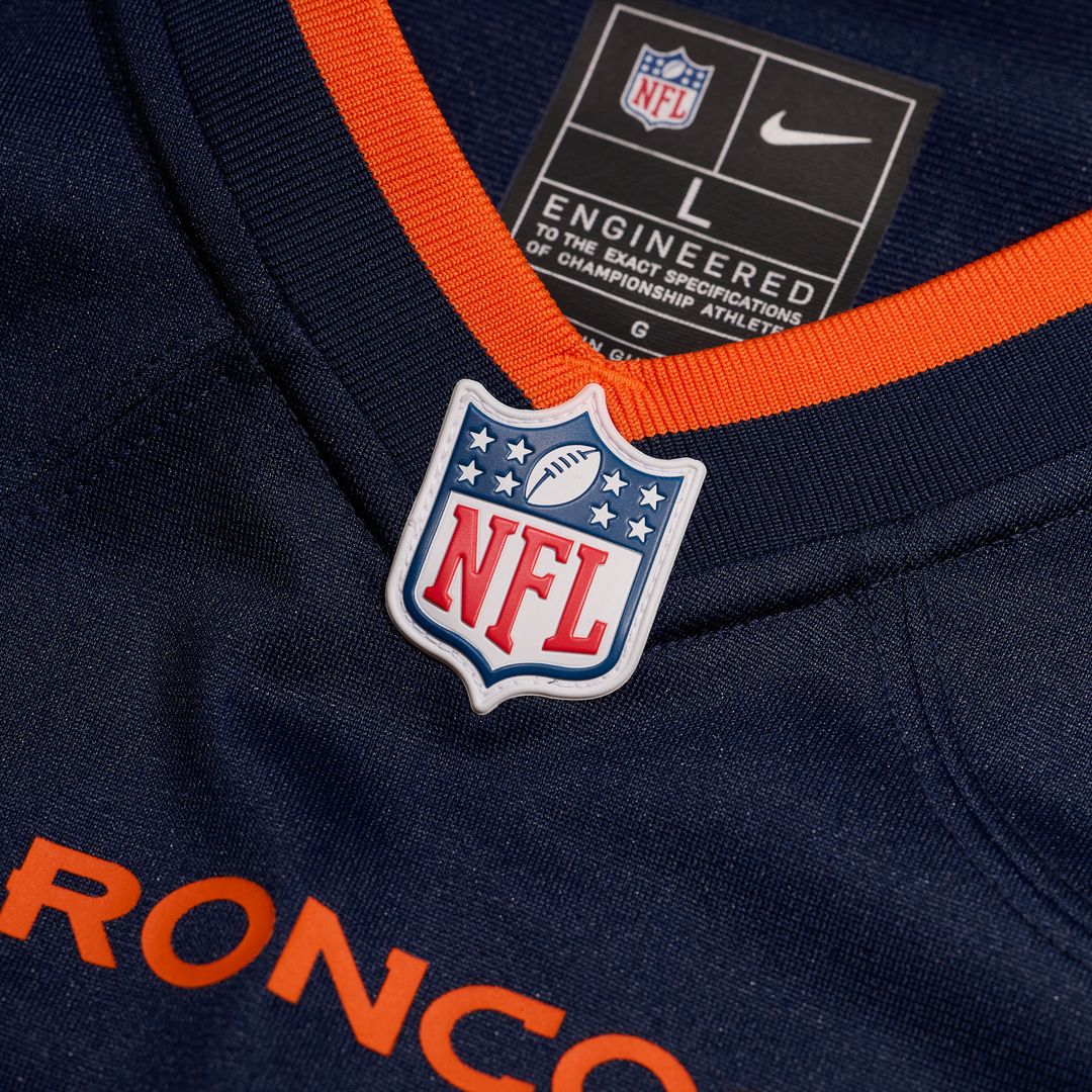 Bo Nix Denver Broncos Nike Alternate Game Jersey - Navy Official NFL Team Apparel Football Fan Gear