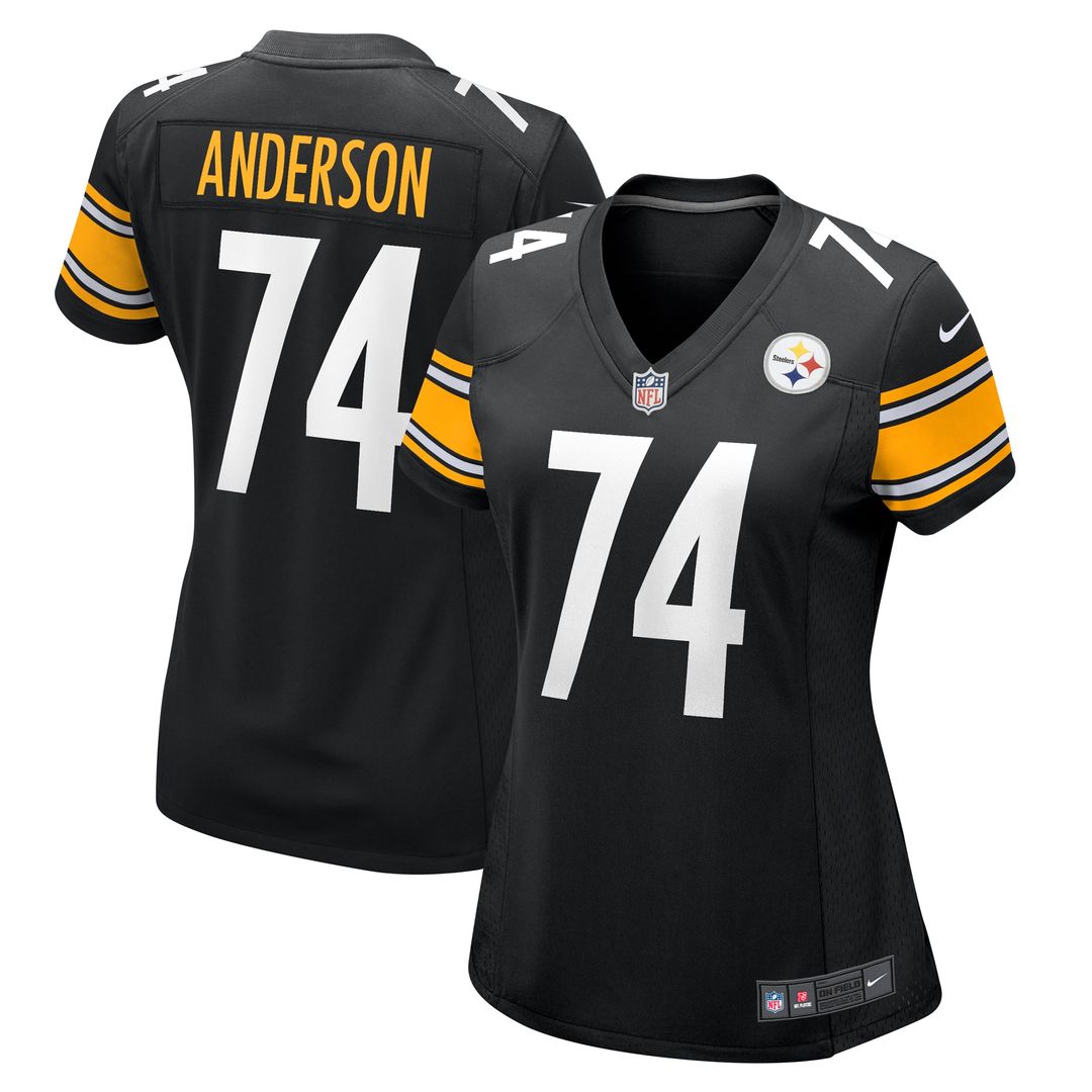 Spencer Anderson Pittsburgh Steelers Nike Women's Game Jersey - Black Official NFL Team Apparel Football Fan Gear