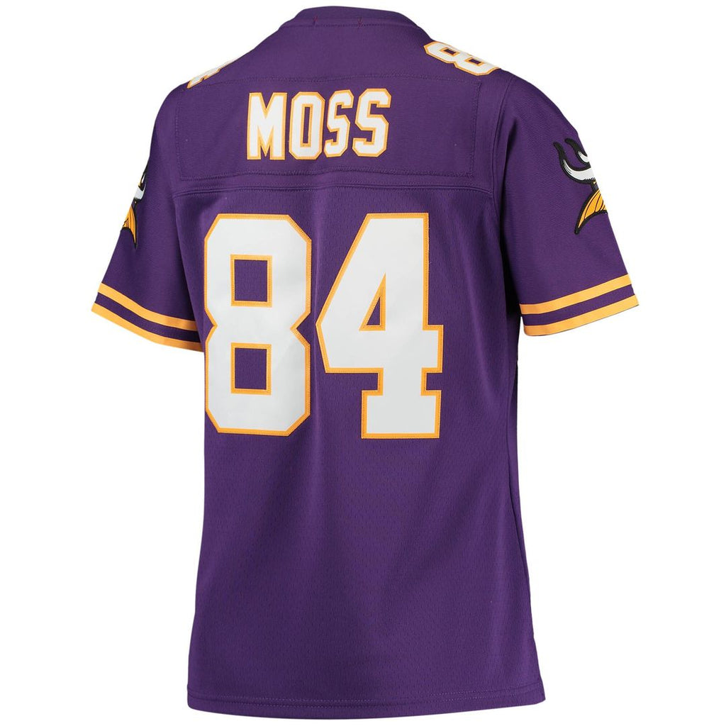 Randy Moss Minnesota Vikings Mitchell & Ness Women's Legacy Replica Team Jersey - Purple Official NFL Team Apparel Football Fan Gear