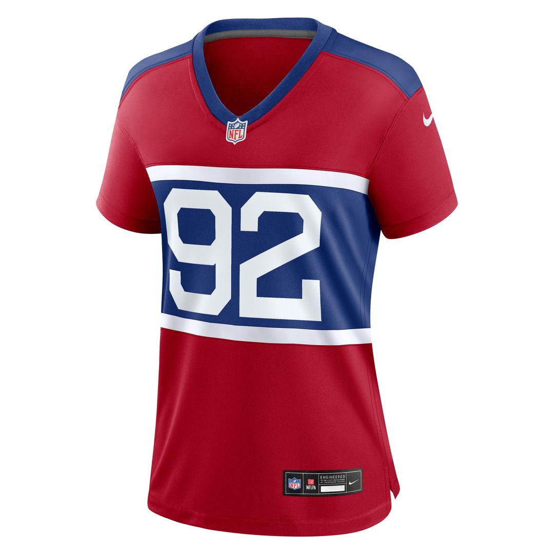 Michael Strahan New York Giants Nike Women's Alternate Retired Player Game Jersey - Century Red Official NFL Team Apparel Football Fan Gear