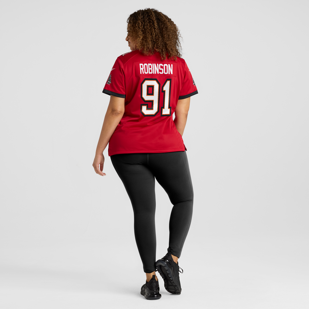 A'Shawn Robinson Tampa Bay Buccaneers Nike Women's Team Game Jersey - Red Official NFL Team Apparel Football Fan Gear