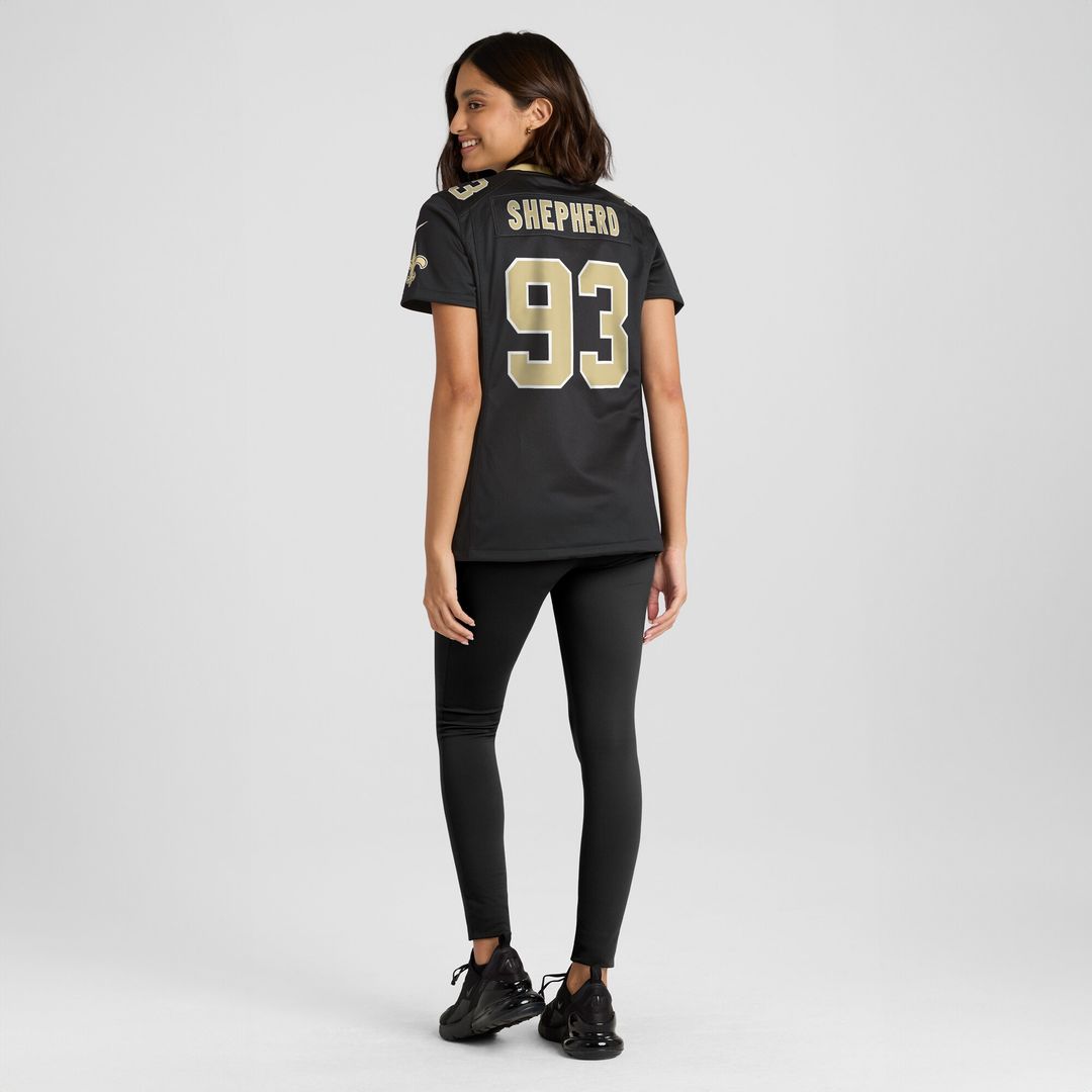 Nathan Shepherd New Orleans Saints Nike Women's Game Jersey - Black Official NFL Team Apparel Football Fan Gear