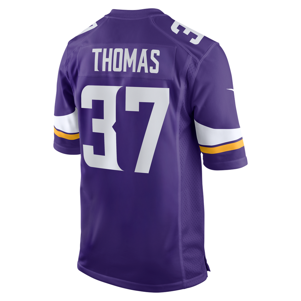 Tavierre Thomas Minnesota Vikings Nike Team Game Jersey - Purple Official NFL Team Apparel Football Fan Gear