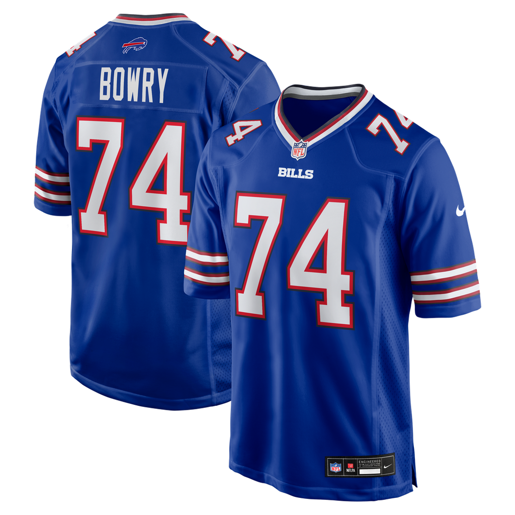 Jude Bowry Buffalo Bills Nike Team Game Jersey - Royal Official NFL Team Apparel Football Fan Gear
