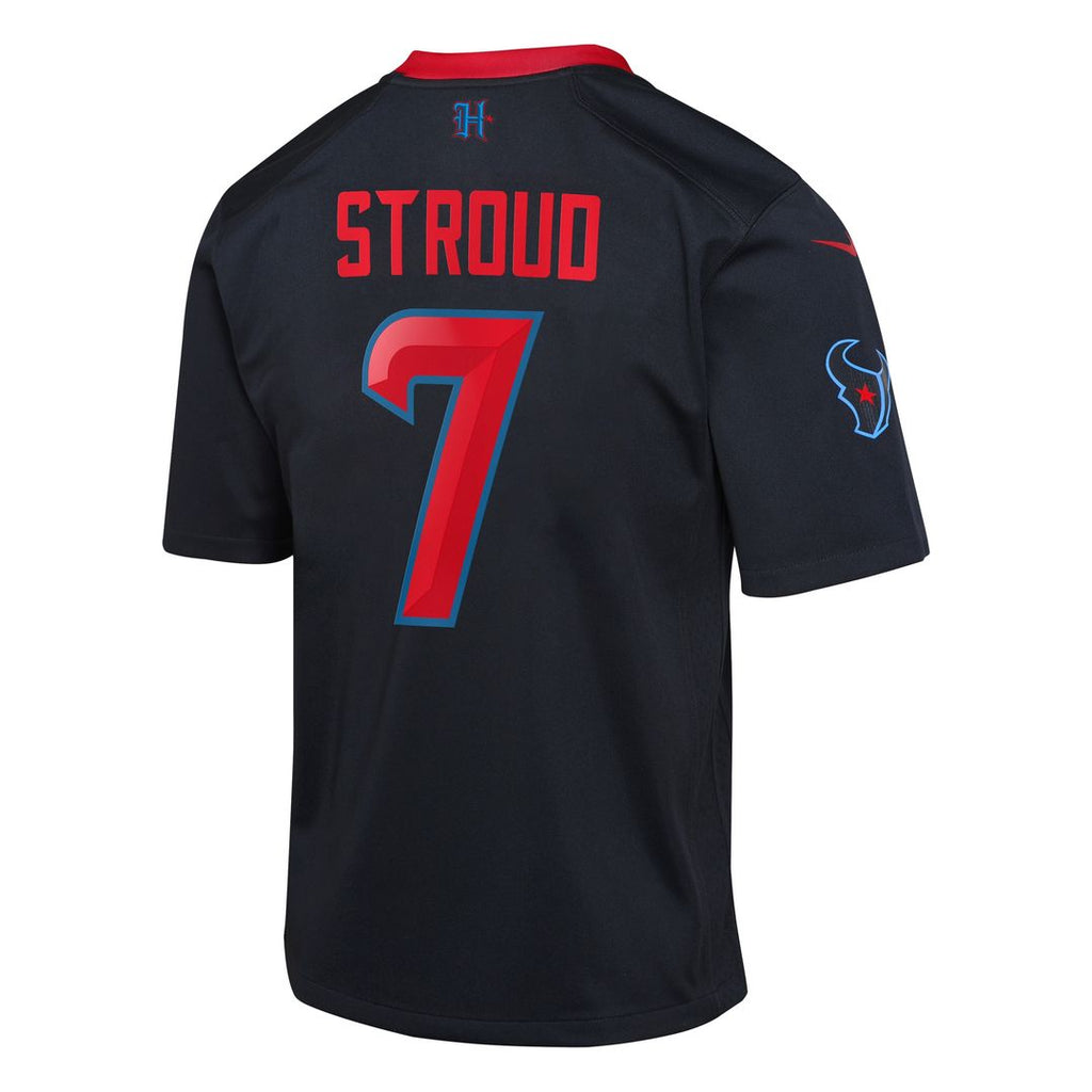 C.J. Stroud Houston Texans Nike Youth Game Jersey - Navy Official NFL Team Apparel Football Fan Gear