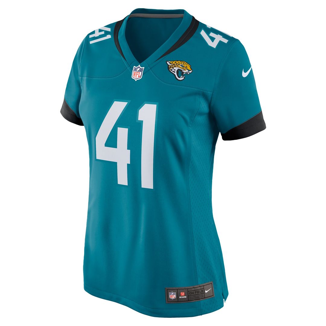 Josh Hines-Allen Jacksonville Jaguars Nike Women's Player Game Jersey - Teal Official NFL Team Apparel Football Fan Gear