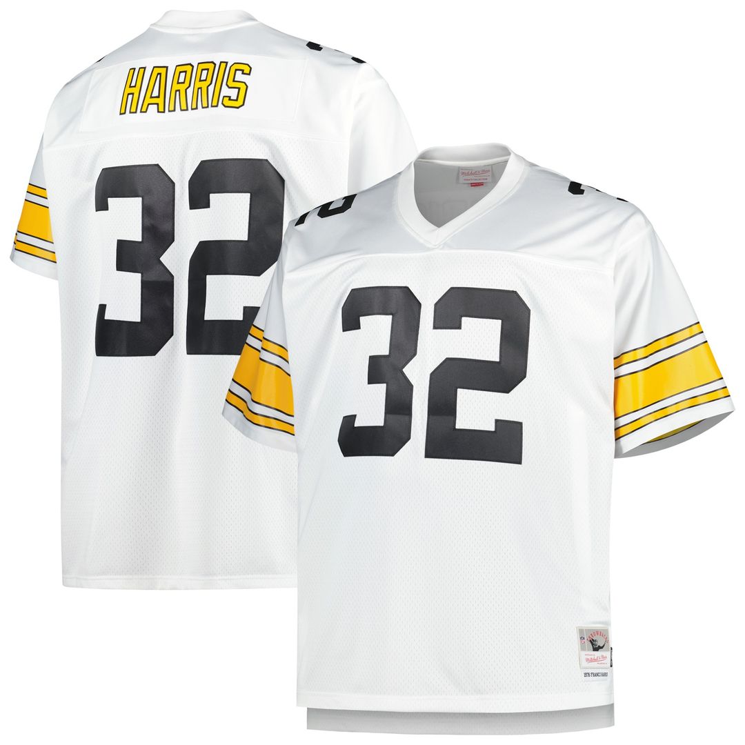 Franco Harris Pittsburgh Steelers Mitchell & Ness Big & Tall 1976 Legacy Retired Player Jersey - Black Official NFL Team Apparel Football Fan Gear