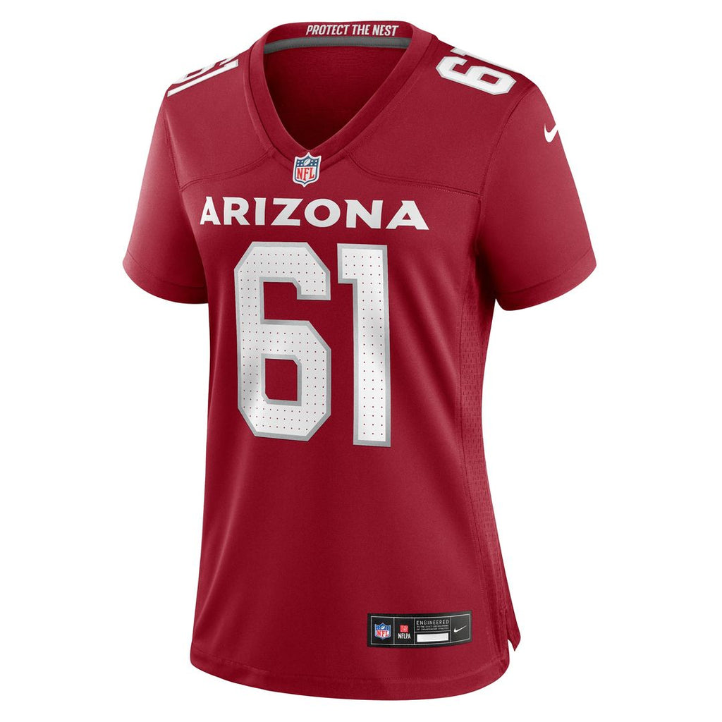 Carter O'Donnell Arizona Cardinals Nike Women's Team Game Jersey - Cardinal Official NFL Team Apparel Football Fan Gear