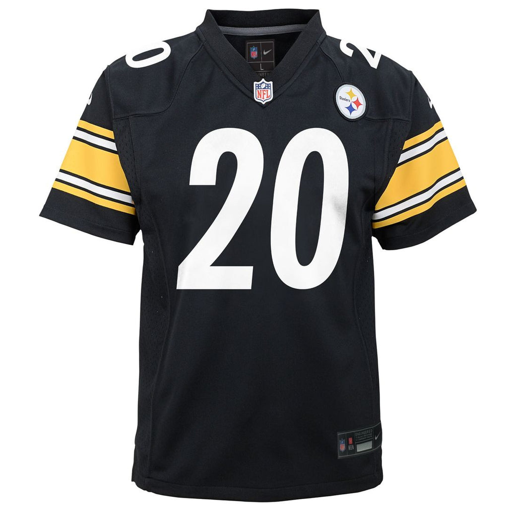 Kaleb Johnson Pittsburgh Steelers Nike Youth Team Game Jersey - Black Official NFL Team Apparel Football Fan Gear