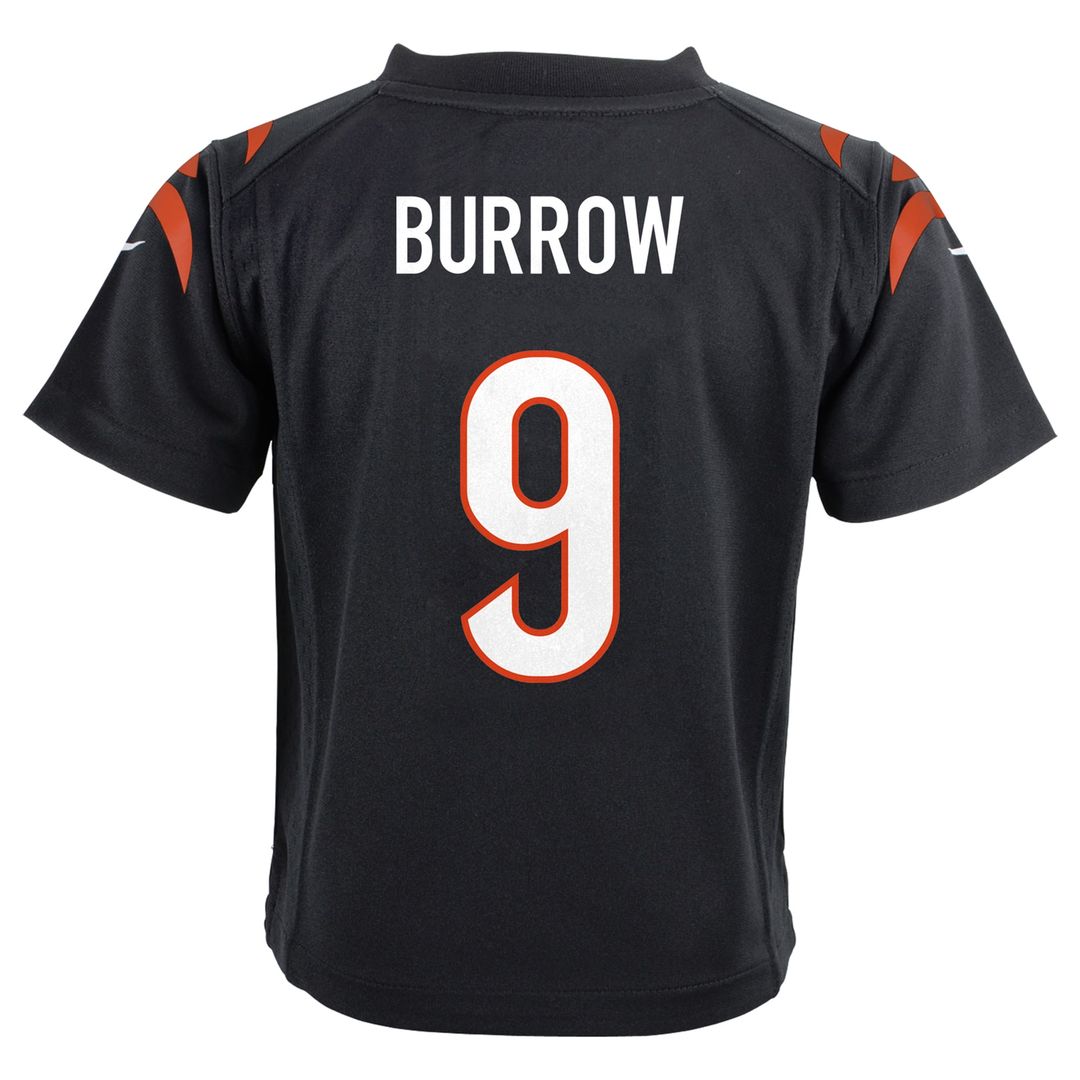 Joe Burrow Cincinnati Bengals Nike Preschool Game Jersey - Black Official NFL Team Apparel Football Fan Gear