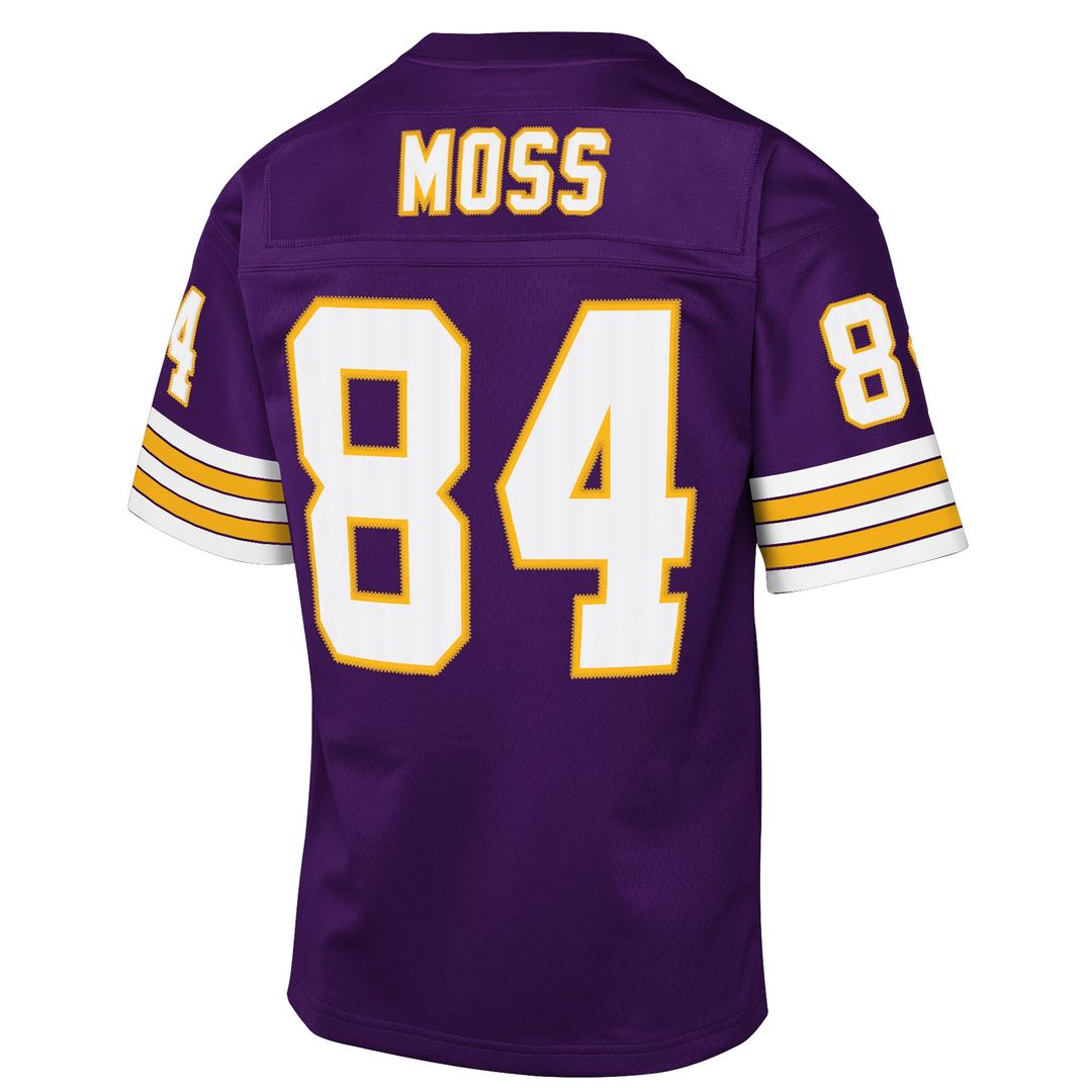 Randy Moss Minnesota Vikings Mitchell & Ness Youth 1998 Throwback Fashion Jersey - Purple Official NFL Team Apparel Football Fan Gear