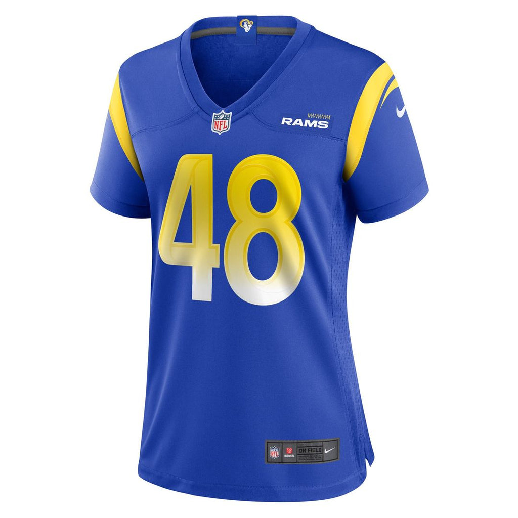 Omar Speights Los Angeles Rams Nike Women's Game Jersey - Royal Official NFL Team Apparel Football Fan Gear