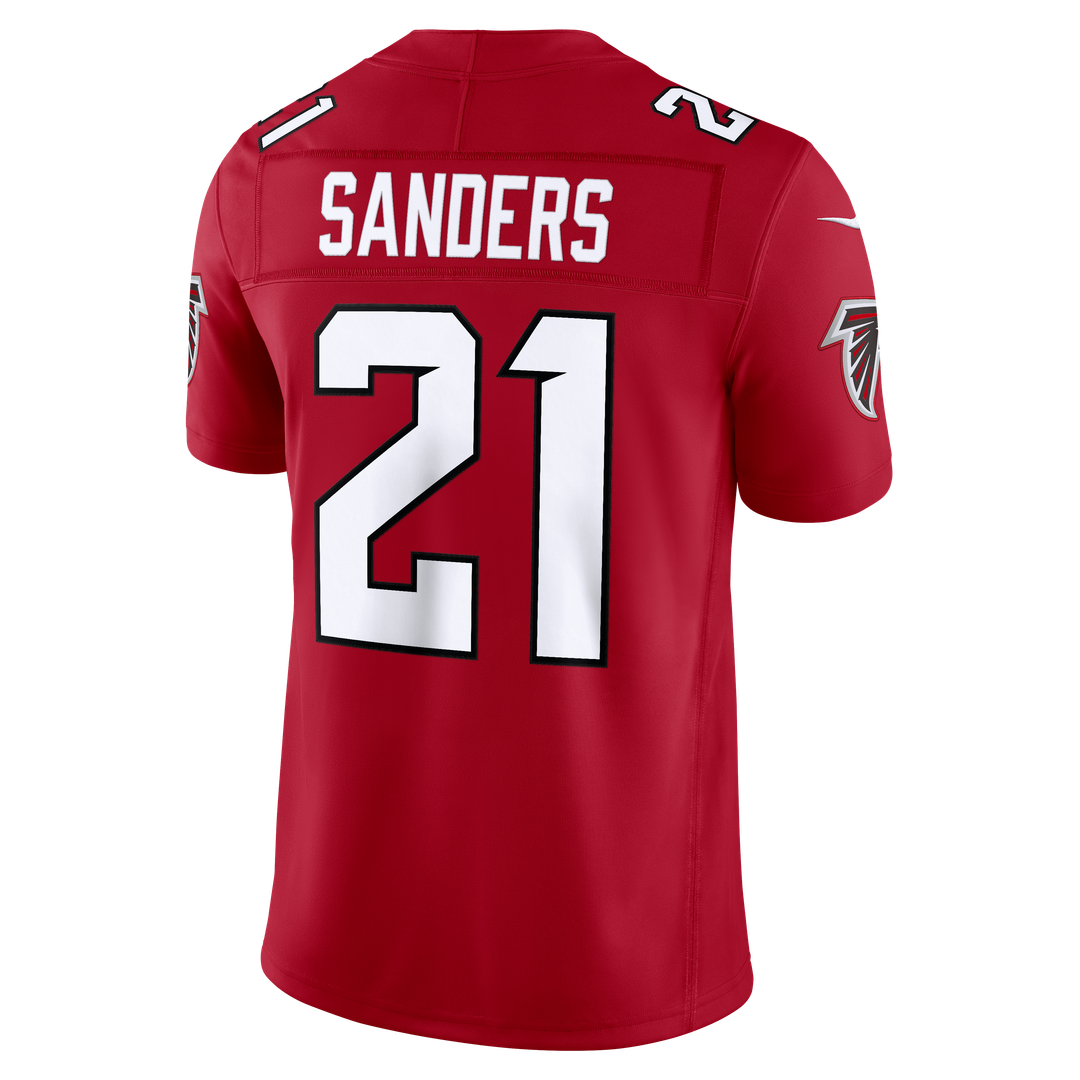 Deion Sanders Atlanta Falcons Nike Vapor F.U.S.E. Stitched Retired Limited Jersey - Red Official NFL Team Apparel Football Fan Gear