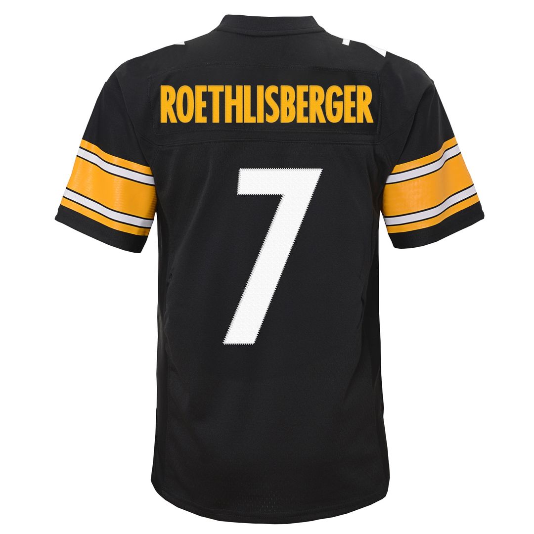 Ben Roethlisberger Pittsburgh Steelers Mitchell & Ness Youth 2004 Legacy Replica Jersey - Black Official NFL Team Apparel Football Fan Gear