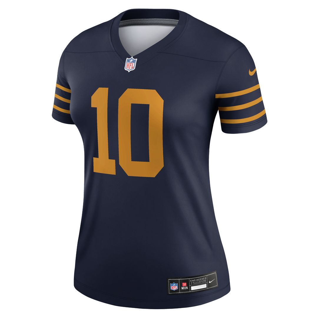 Jordan Love Green Bay Packers Nike Women's The 1923 Classic Legend Player Dri-FIT Top - Navy NFL Fan Gear Popular Style