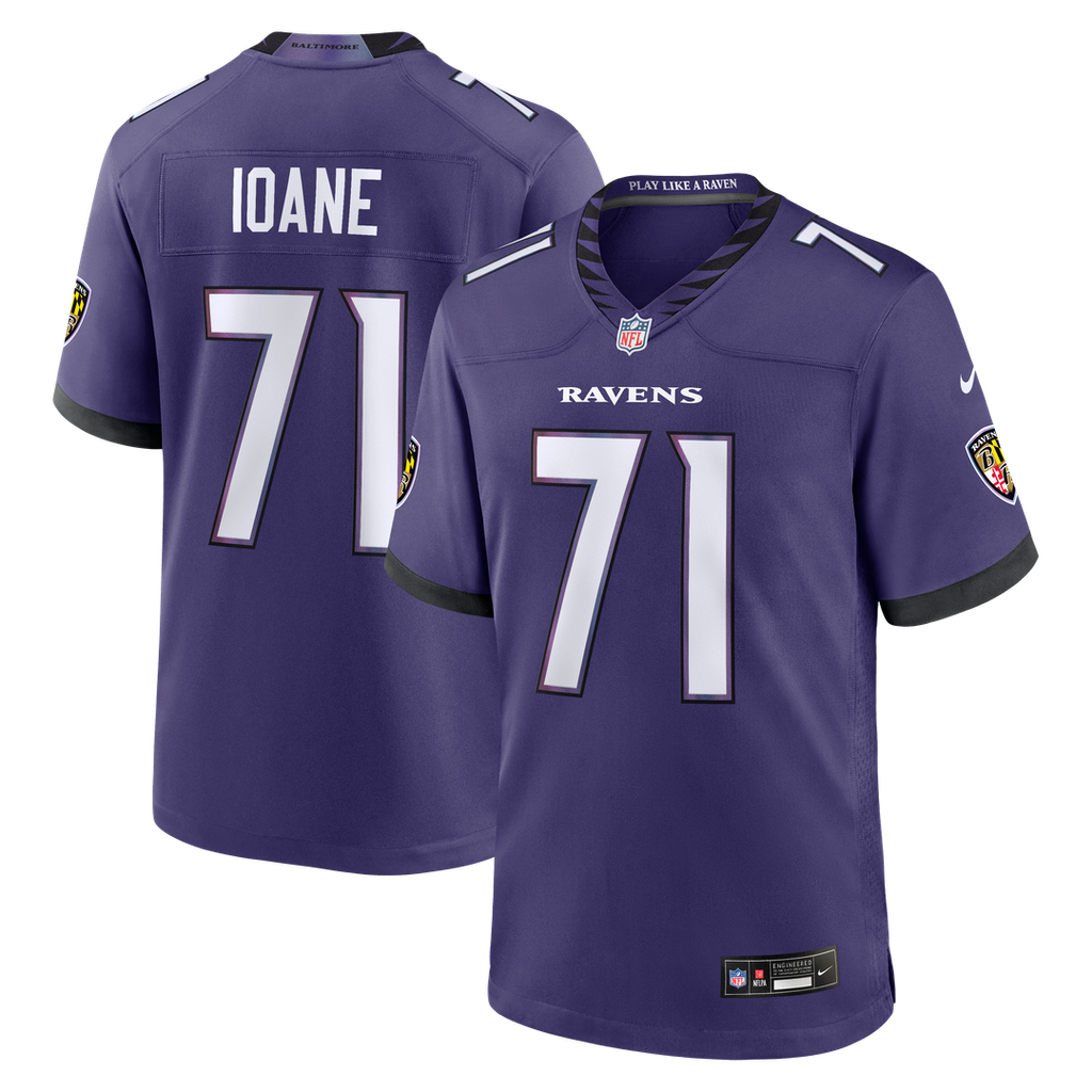 Olaivavega Ioane Baltimore Ravens Nike 2026 NFL Draft First Round Pick No. 14 Team Game Jersey - Purple Official NFL Team Apparel Football Fan Gear
