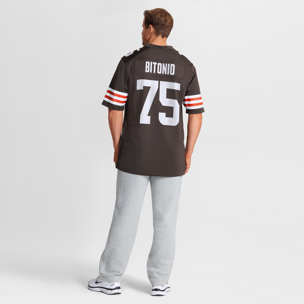 Joel Bitonio Cleveland Browns Nike Game Jersey - Brown Official NFL Team Apparel Football Fan Gear
