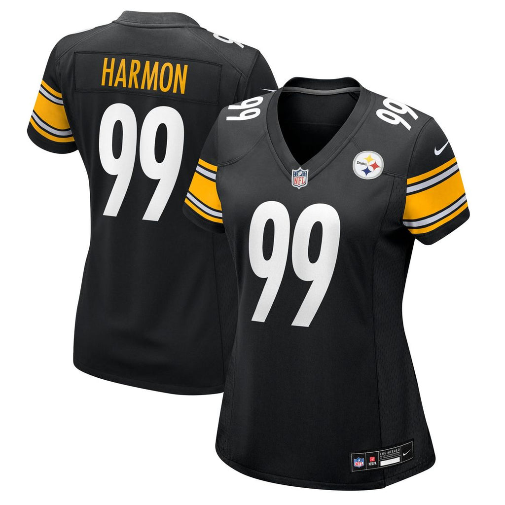 Derrick Harmon Pittsburgh Steelers Nike Women's Team Game Jersey - Black Official NFL Team Apparel Football Fan Gear