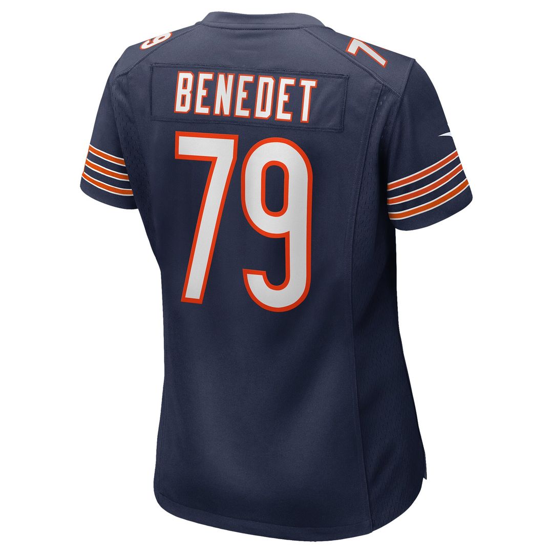 Theo Benedet Chicago Bears Nike Women's Team Game Jersey - Navy Official NFL Team Apparel Football Fan Gear