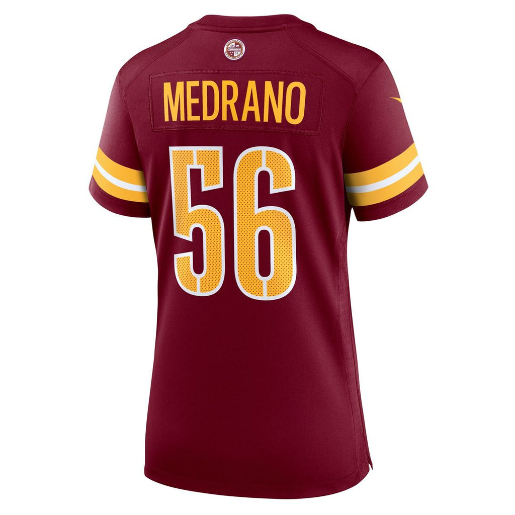 Kain Medrano Washington Commanders Nike Women's Team Game Jersey - Burgundy Official NFL Team Apparel Football Fan Gear