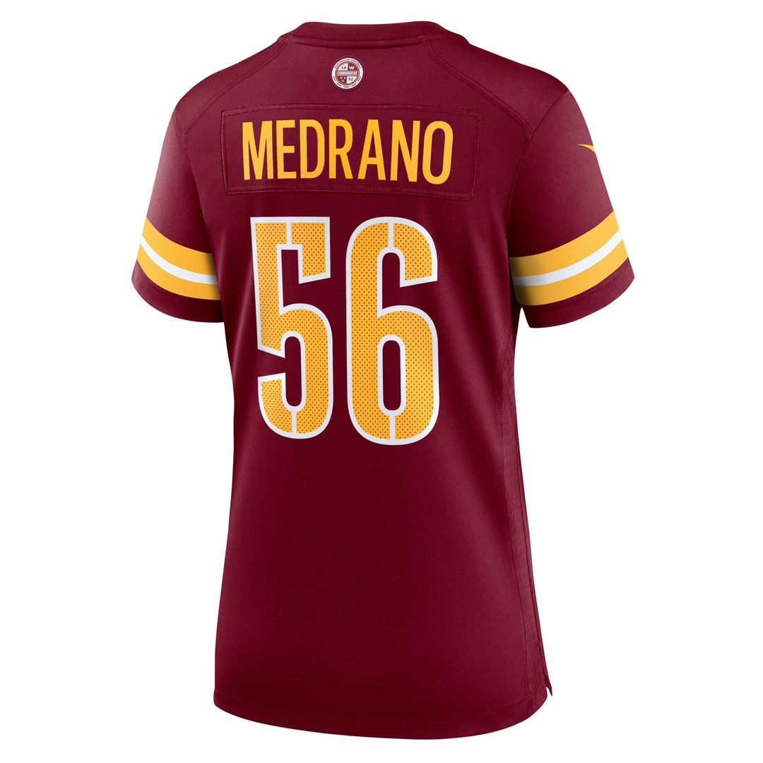 Kain Medrano Washington Commanders Nike Women's Team Game Jersey - Burgundy Official NFL Team Apparel Football Fan Gear