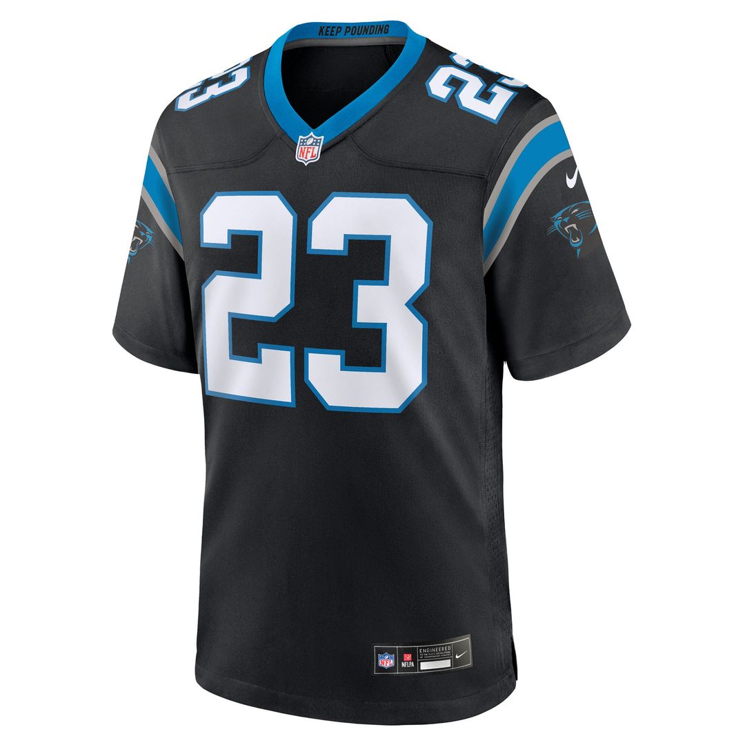 Trevor Etienne Carolina Panthers Nike Team Game Jersey - Black Official NFL Team Apparel Football Fan Gear