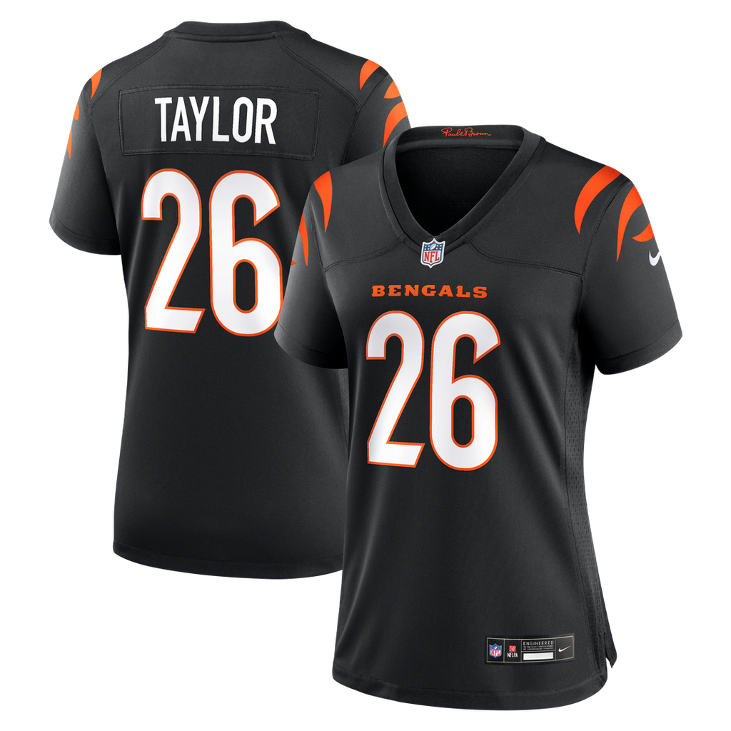 Ja'Sir Taylor Cincinnati Bengals Nike Women's Team Game Jersey - Black Official NFL Team Apparel Football Fan Gear