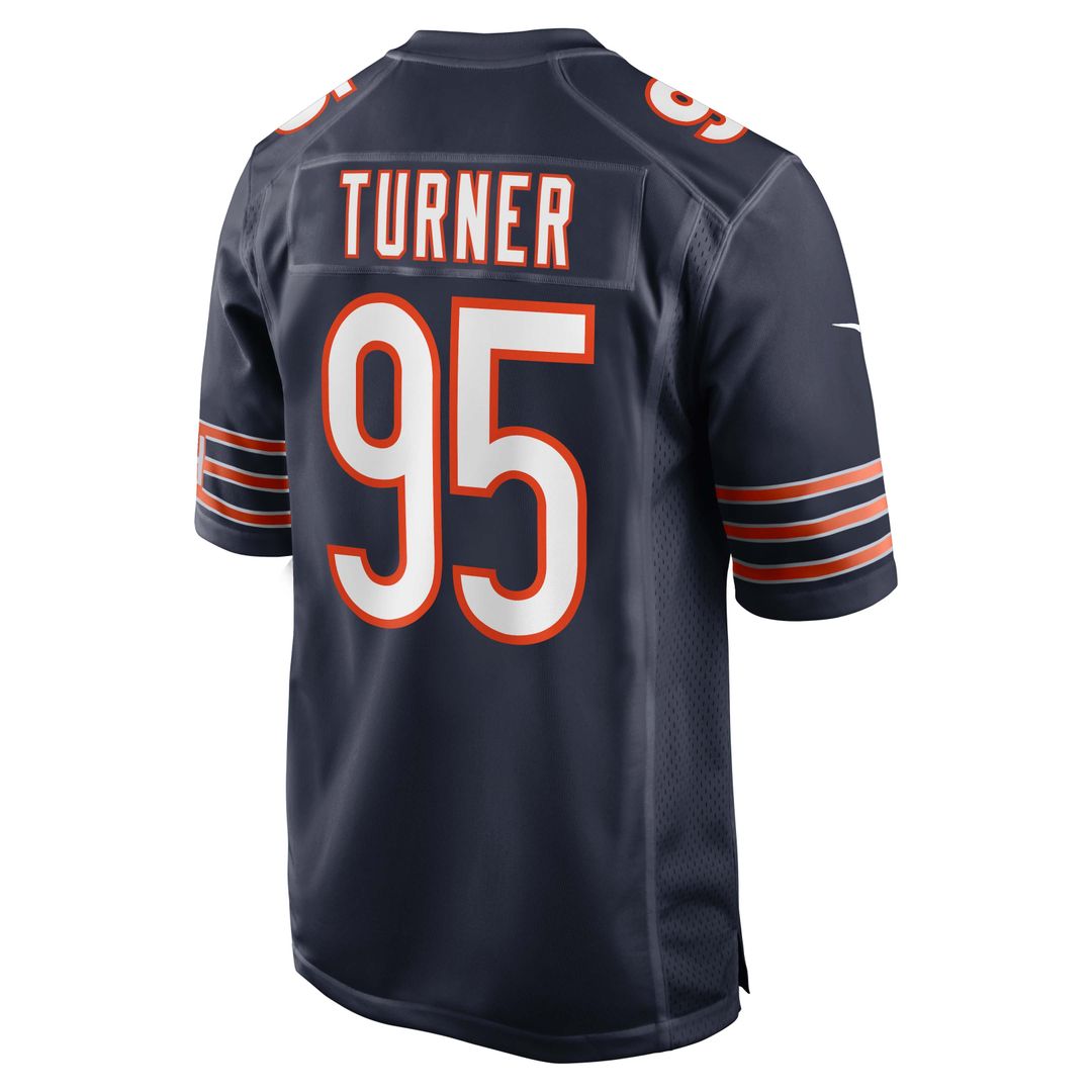 Shemar Turner Chicago Bears Nike Team Game Jersey - Navy Official NFL Team Apparel Football Fan Gear