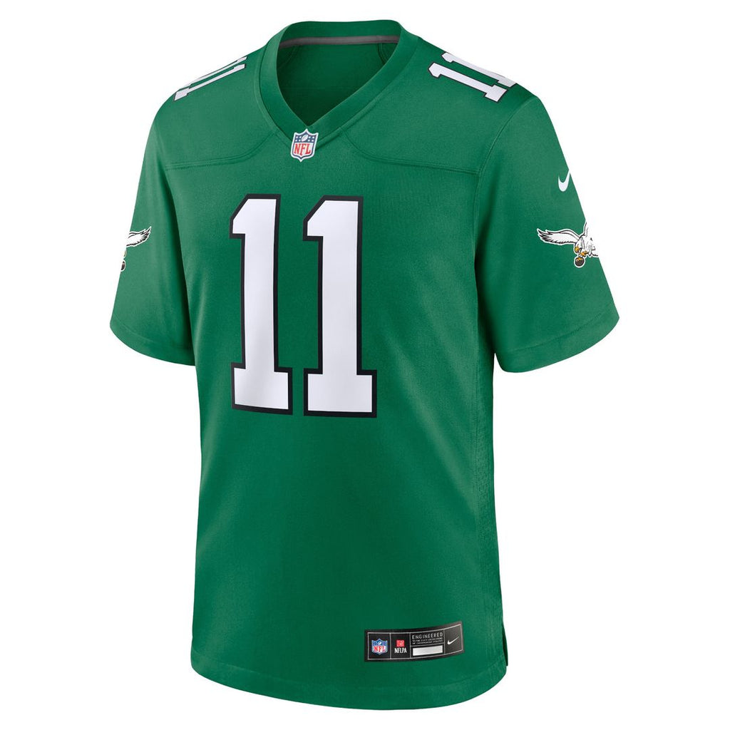 A.J. Brown Philadelphia Eagles Nike Team Game Jersey - Midnight Green Official NFL Team Apparel Football Fan Gear