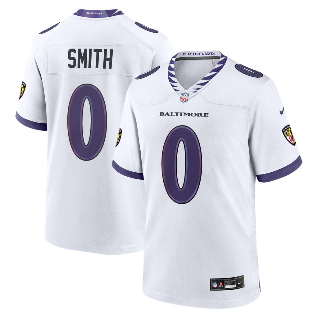 Roquan Smith Baltimore Ravens Nike Game Jersey - White Official NFL Team Apparel Football Fan Gear