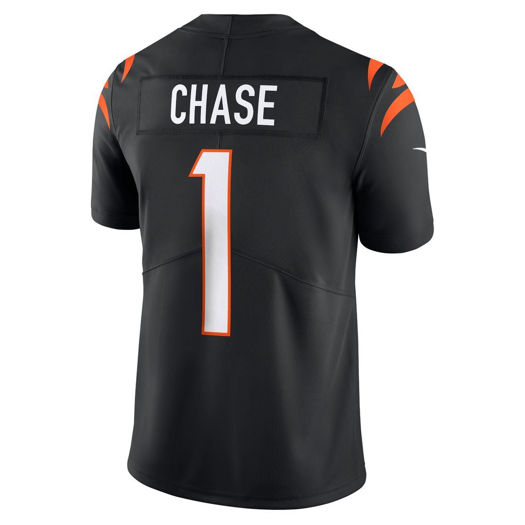 Ja'Marr Chase Cincinnati Bengals Nike Vapor Untouchable Limited Jersey - Black Official NFL Team Apparel Football Fan Gear