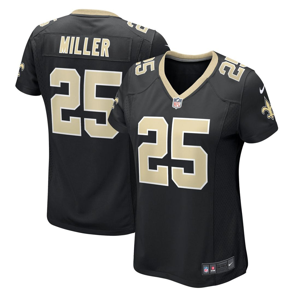Kendre Miller New Orleans Saints Nike Women's Team Game Jersey - Black Official NFL Team Apparel Football Fan Gear