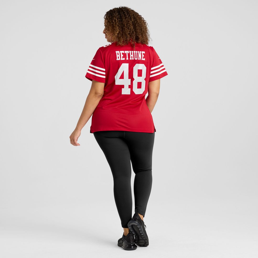 Tatum Bethune San Francisco 49ers Nike Women's Team Game Jersey - Scarlet Official NFL Team Apparel Football Fan Gear