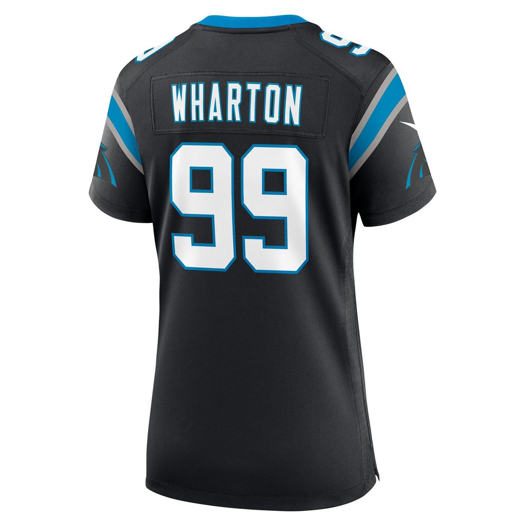 Tershawn Wharton Carolina Panthers Nike Women's Team Game Jersey - Black Official NFL Team Apparel Football Fan Gear