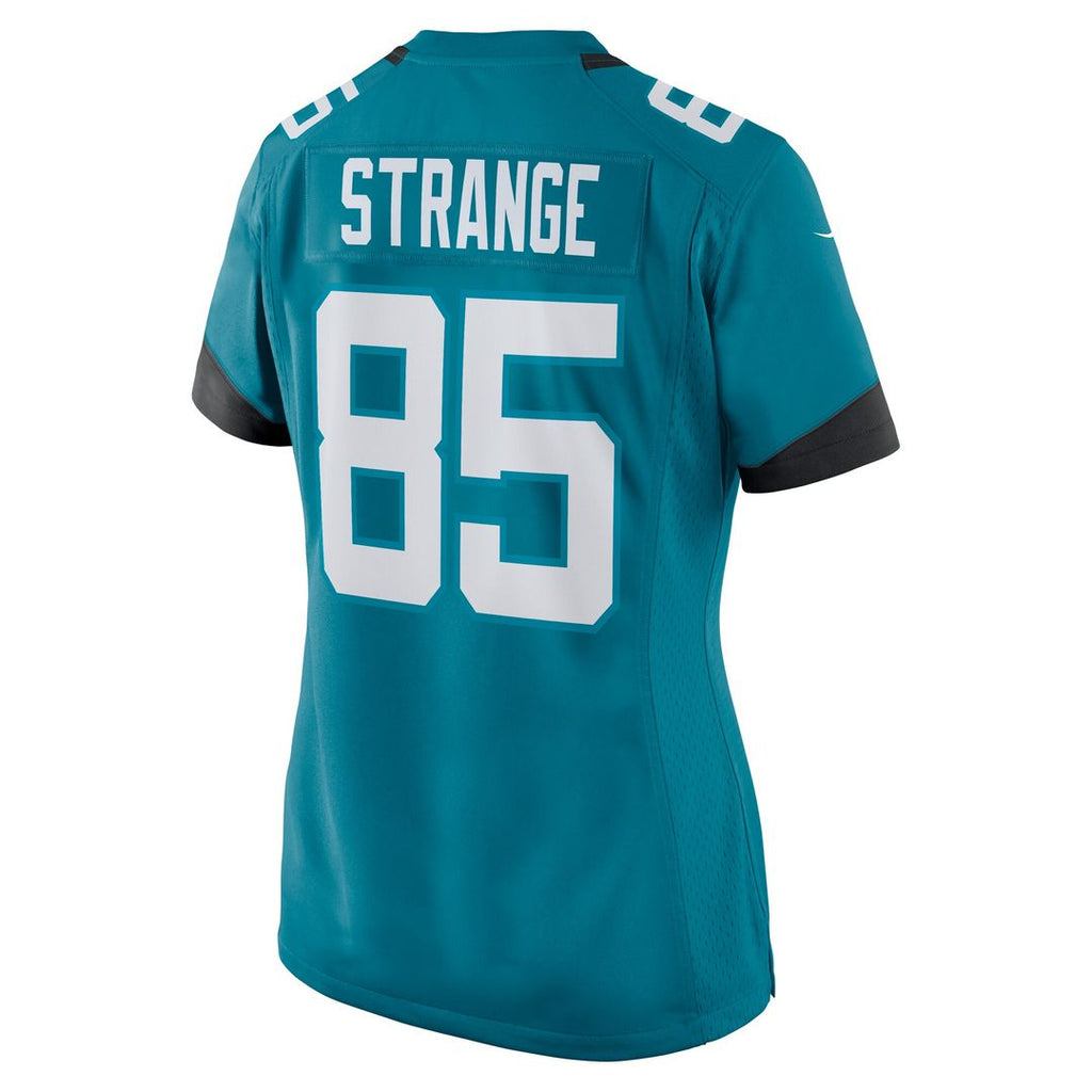 Brenton Strange Jacksonville Jaguars Nike Women's Team Game Jersey - Teal Official NFL Team Apparel Football Fan Gear