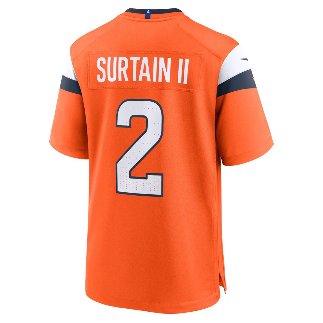 Patrick Surtain II Denver Broncos Nike Alternate Game Jersey - Navy Official NFL Team Apparel Football Fan Gear