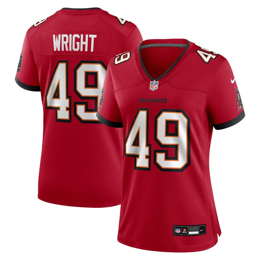 Owen Wright Tampa Bay Buccaneers Nike Women's Team Game Jersey - Red Official NFL Team Apparel Football Fan Gear