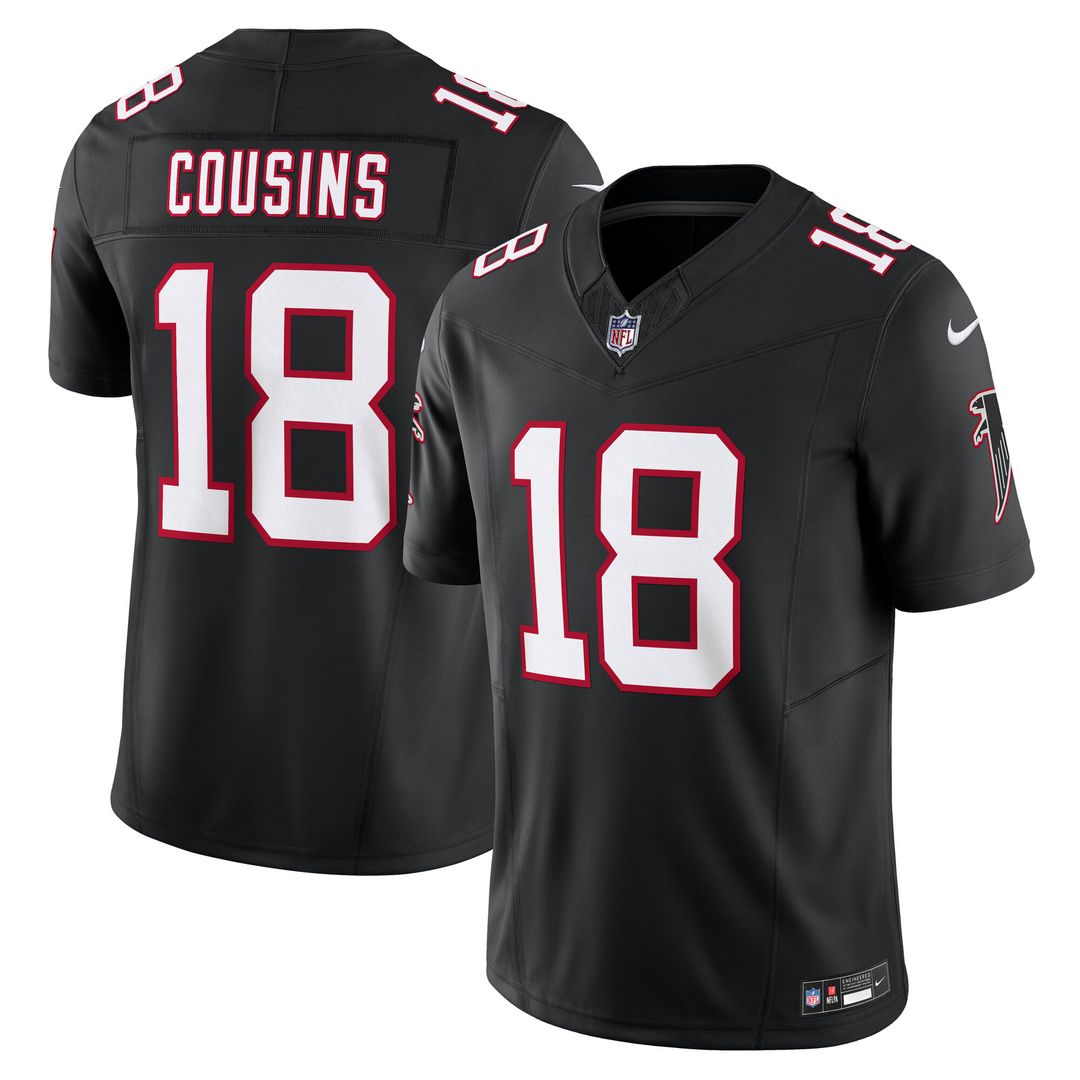 Kirk Cousins Atlanta Falcons Nike Vapor F.U.S.E. Limited Jersey - Black Official NFL Team Apparel Football Fan Gear