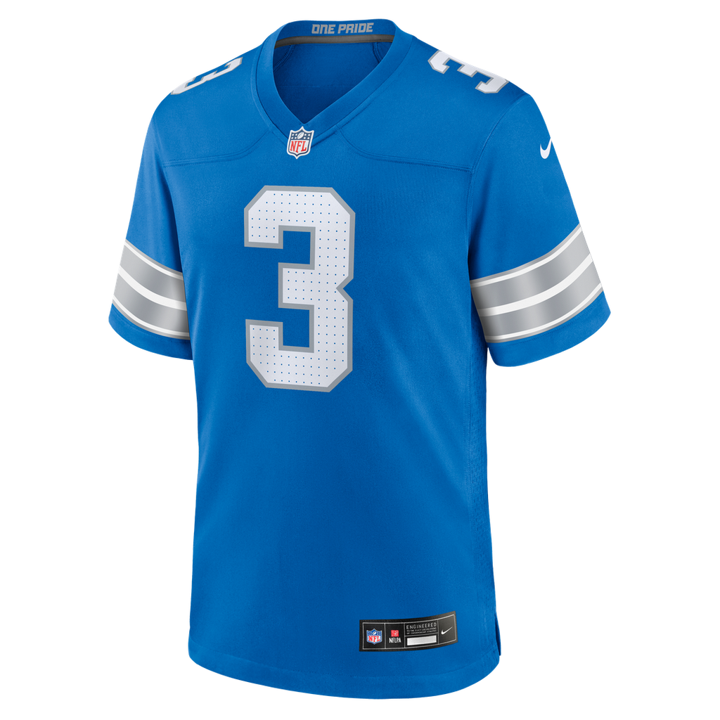Jack Fox Detroit Lions Nike Team Game Jersey - Blue Official NFL Team Apparel Football Fan Gear