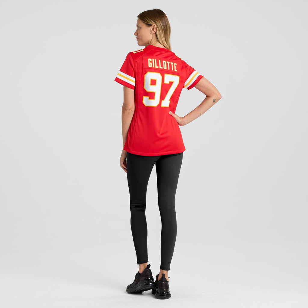Ashton Gillotte Kansas City Chiefs Nike Women's Team Game Jersey - Red Official NFL Team Apparel Football Fan Gear